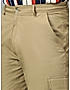 KOTTY MENS SOLID MID RISE STRAIGHT FIT COMFORTABLE AND STRECHABLE CARGO JEANS