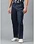 KOTTY MEN'S SOLID MID RISE STRAIGHT FIT COMFORTABLE AND STRECHABLE CARGO JEANS