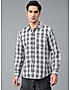 KOTTY MENS REGULAR FIT CHECKERED SPREAD COLLAR CASUAL SHIRTS