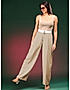 KOTTY WOMENS VISCOSE RAYON BEIGE STRAIGHT FIT CASUAL PANT