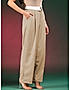 KOTTY WOMENS VISCOSE RAYON BEIGE STRAIGHT FIT CASUAL PANT