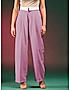 KOTTY WOMENS VISCOSE RAYON PINK STRAIGHT FIT CASUAL PANT