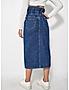 KOTTY WOMENS COTTON LYCRA BLEND BLUE DENIM SKIRTS