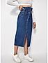 KOTTY WOMENS COTTON LYCRA BLEND BLUE DENIM SKIRTS