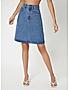 KOTTY WOMENS COTTON LYCRA BLEND BLUE DENIM SKIRTS