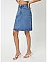 KOTTY WOMENS COTTON LYCRA BLEND BLUE DENIM SKIRTS