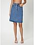 KOTTY WOMENS COTTON LYCRA BLEND BLUE DENIM SKIRTS