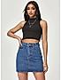 KOTTY WOMENS COTTON LYCRA BLEND BLUE DENIM SKIRTS