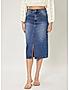 KOTTY WOMENS COTTON LYCRA BLEND BLUE DENIM SKIRTS