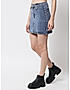 KOTTY WOMENS COTTON LYCRA BLEND BLUE DENIM SKIRTS