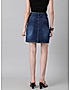 KOTTY WOMENS COTTON LYCRA BLEND DARK BLUE DENIM SKIRTS