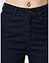 KOTTY Womens Regular Dark Blue Solid Jeans