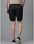 KOTTY MENS POLYCOTTON SOLID JADE BLACK CARGO SHORTS