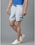 KOTTY MENS POLYCOTTON SOLID ALICE BLUE CARGO SHORTS