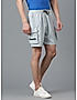 KOTTY MENS POLYCOTTON SOLID ALICE BLUE CARGO SHORTS