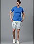 KOTTY MENS POLYCOTTON SOLID ALICE BLUE CARGO SHORTS