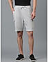 KOTTY MENS COTTON BLEND SOLID LIGHT GREY CARGO SHORTS