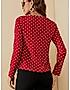 KOTTY WOMEN POLKA PRINT FULL SLEEVE TOP