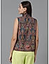 KOTTY WOMEN PRINTED MULTICOLOR SLEEVELESS HIGH NECK TOP