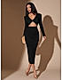 KOTTY Womens Bodycon Midi Dress