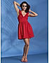 KOTTY Womens V-Neck A-Line Mini Dress