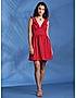 KOTTY Womens V-Neck A-Line Mini Dress