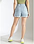 KOTTY Womens Skinny Fit High-Rise Denim Shorts