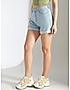 KOTTY Womens Skinny Fit High-Rise Denim Shorts