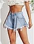 KOTTY Womens High-Rise Denim Shorts