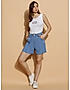 KOTTY Womens High-Rise Denim Shorts