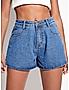 KOTTY Womens High-Rise Denim Shorts