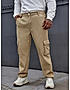 KOTTY Mens Solid Mid Rise Straight Fit stylish Cargo Jeans