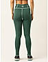 KOTTY Womens Solid Sportwear Tights Dark Green