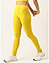 KOTTY Womens Solid Sportwear Tights Lemon Yellow