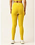 KOTTY Womens Solid Sportwear Tights Lemon Yellow