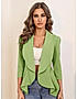 KOTTY Solid Mandarin Formal Women Blazer