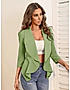 KOTTY Solid Mandarin Formal Women Blazer