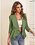 KOTTY Solid Mandarin Formal Women Blazer