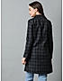 KOTTY Women Checkered Single Breasted Casual Blazer