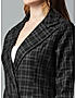 KOTTY Women Checkered Single Breasted Casual Blazer