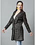 KOTTY Women Checkered Single Breasted Casual Blazer