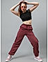 KOTTY Womens Solid Track Pants Maroon