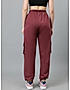 KOTTY Womens Solid Track Pants Maroon