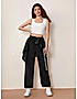 KOTTY Womens Printed Track Pants Jet Black