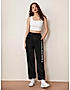 KOTTY Womens Printed Track Pants Jet Black