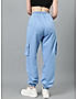 KOTTY Womens Solid Track Pants Baby Blue