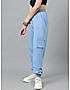 KOTTY Womens Solid Track Pants Baby Blue