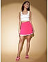 KOTTY WOMENS PINK FLARED STRAIGHT MINI SKIRTS