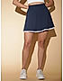 KOTTY WOMENS NAVY BLUE FLARED MINI SKIRTS