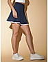 KOTTY WOMENS NAVY BLUE FLARED MINI SKIRTS